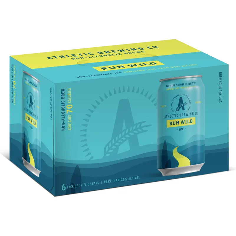 Athletic Brewing Run Wild Non-Alcoholic IPA view 1