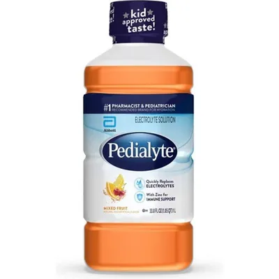 Pedialyte Mixed Fruit Electrolyte Solution 33.8oz Plastic Bottle