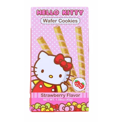Hello Kitty Strawberry Wafer Cookies 1.58 oz
