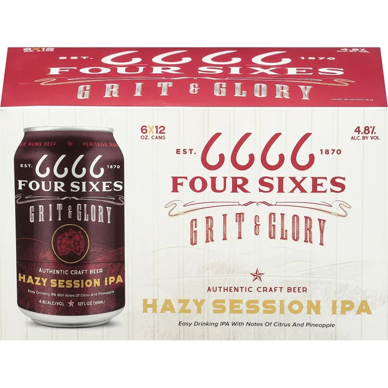 Four Sixes Grit & Glory Hazy Session IPA view 1