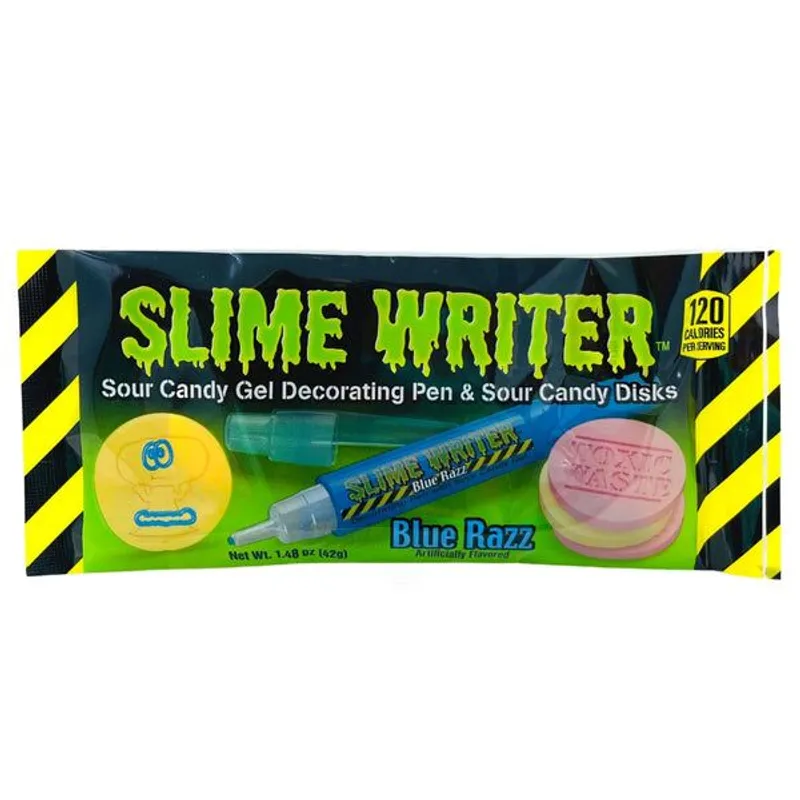 Toxic Waste Slime Writer Sour Candy Gel Decorating Pen view 1