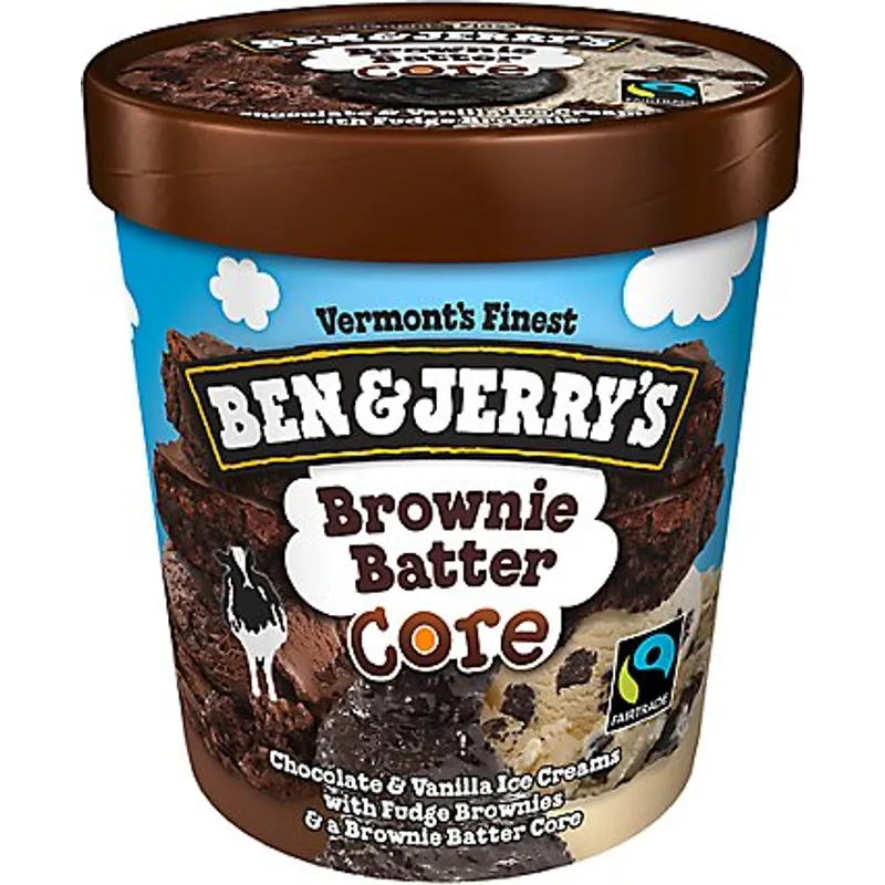 Ben & Jerrys Brownie Batter Core Ice Cream view 1