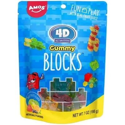Fun Play 4D Gummy Blocks 198g Bag