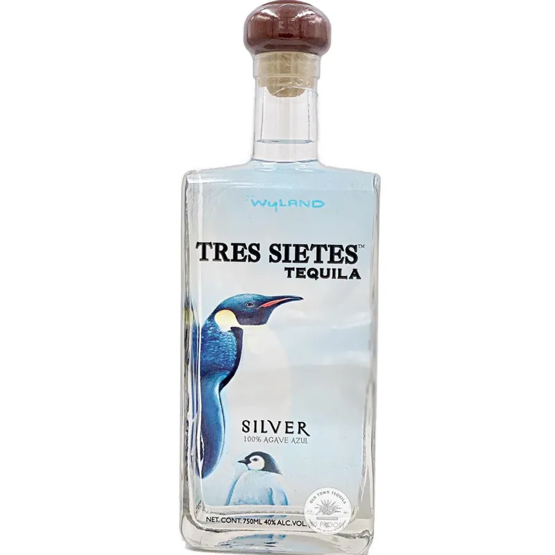 Tres Sietes Silver Tequila Wyland Limited Edition view 1