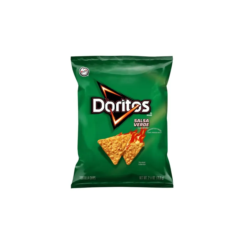 Doritos Salsa Verde Flavored Tortilla Chips Bag view 1