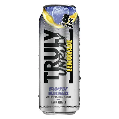 Truly Unruly Lemonade Bumpin' Blue Razz 24 oz Can
