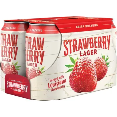 Abita Strawberry Lager 12oz 6 Pack Cans
