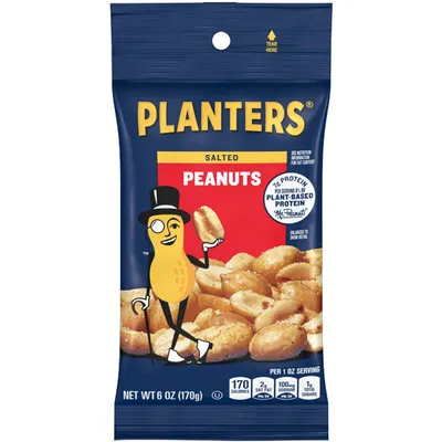 Planters Salted Peanuts 6 oz Bag