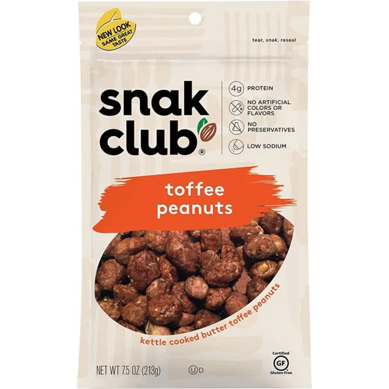Snak Club Toffee Peanuts view 1