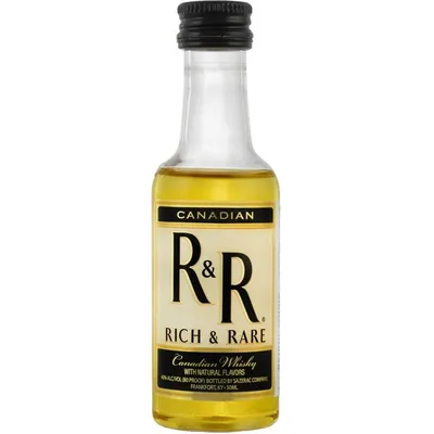 R & R Rich & Rare Blended Canadian Whisky 50mL