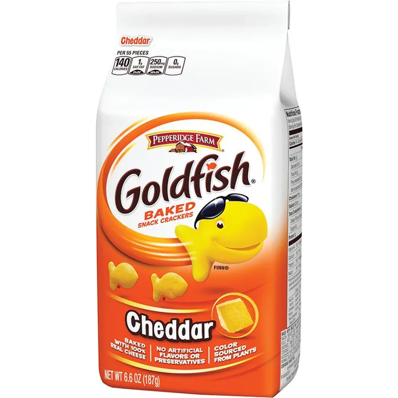 Pepperidge Farm Goldfish Baked Snack Crackers Cheddar view 1