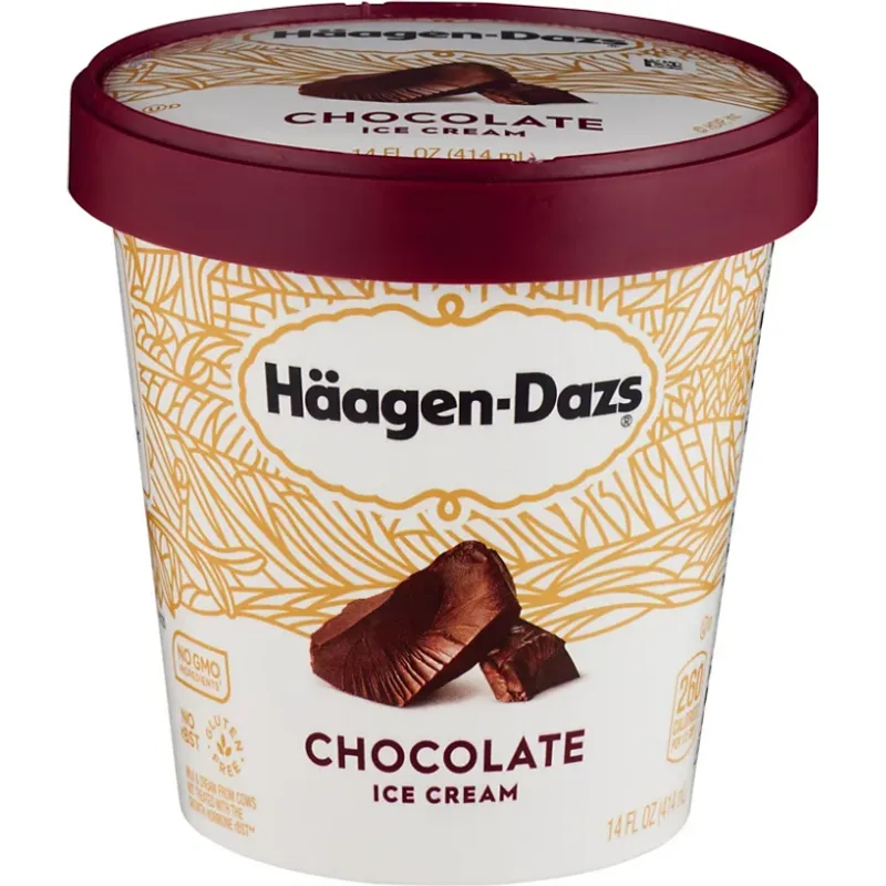 Haagen Dazs Ice Cream Chocolate view 1
