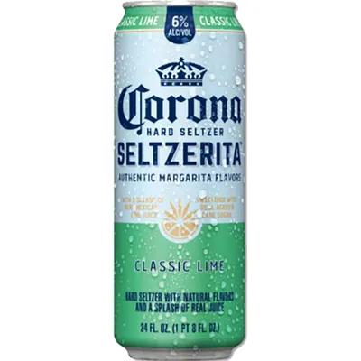 Corona Seltzerita Classic Lime 24oz Can