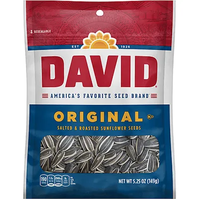 David Sunflower Seeds Roasted & Salted 5.25 oz Box