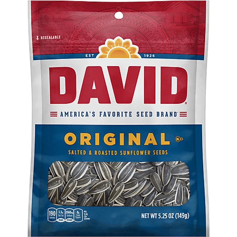 David Sunflower Seeds Roasted & Salted Box view 1