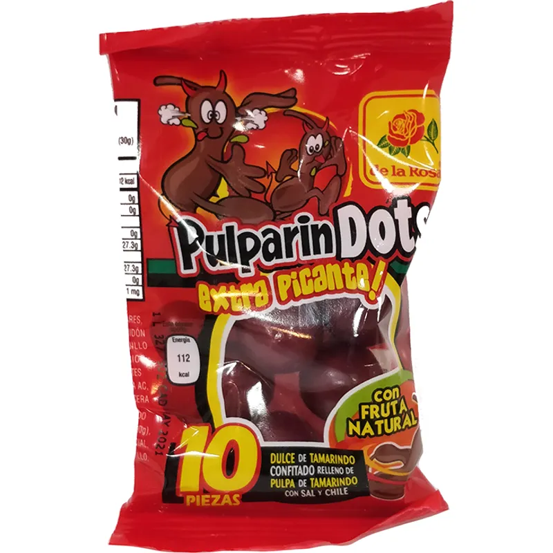 Pulparin Dots Extra Hot Tamarind Candy view 1