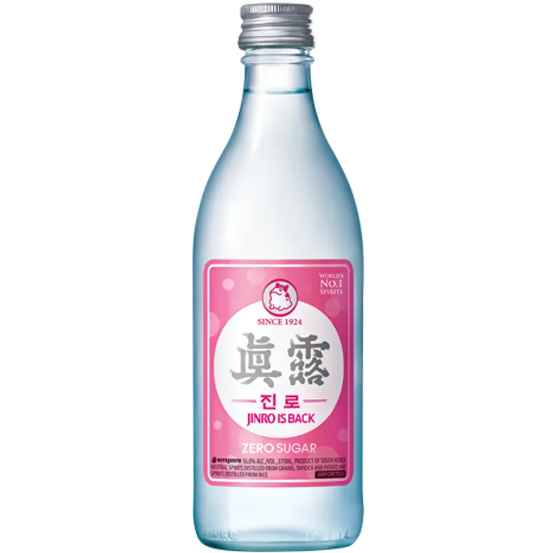 Jinro Is Back Zero Sugar Soju view 1