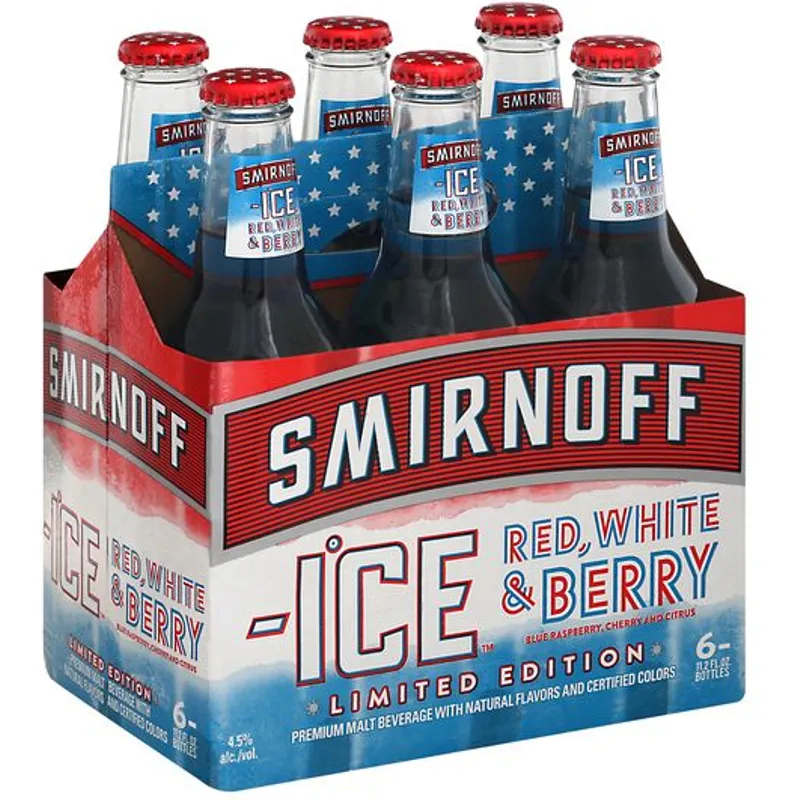 Smirnoff Ice Red White & Berry Malt Beverage view 1