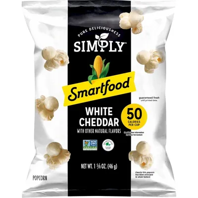 Simply Smartfood White Cheddar Popcorn 1.58 oz Bag