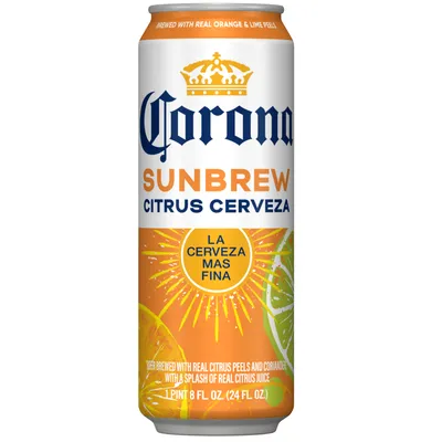 Corona Sunbrew Citrus Cerveza 24 oz can