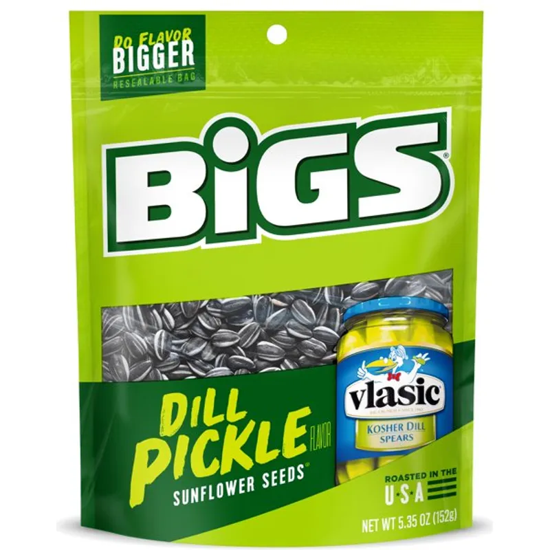Bigs Sunflower Seeds Vlassic Dill Pickle Box view 1