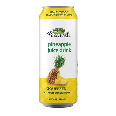 Pocasville Pineapple Juice Drink 16.5 oz