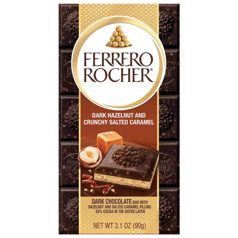 Ferrero Rocher Dark Chocolate Hazelnut Bar view 1