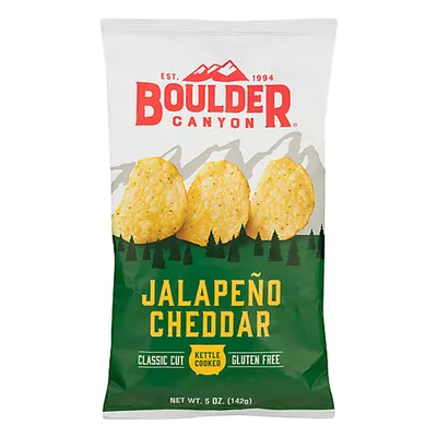 Boulder Canyon Jalapeño Cheddar Potato Chips 5 oz Bag