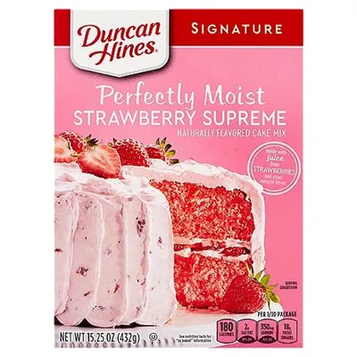 Duncan Hines Strawberry Supreme Cake Mix 15.25 oz