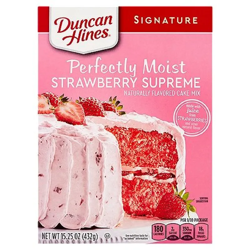 Duncan Hines Strawberry Supreme Cake Mix view 1