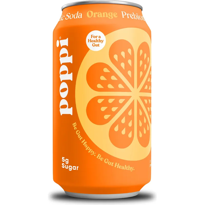 Poppi Orange Prebiotic Soda view 1