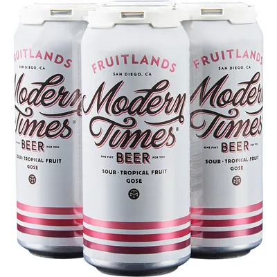Modern Times Beer Fruitlands Sour Cherry 4 pack 16oz Cans