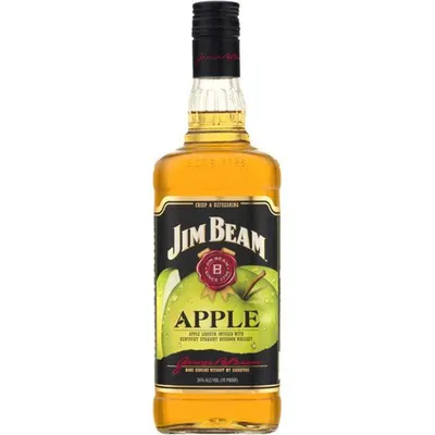 Jim Beam Apple Liqueur infused with Kentucky Straight Bourbon Whiskey 375mL