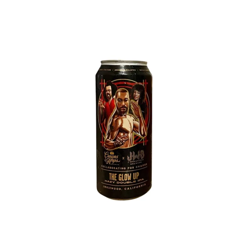 Crowns & Hops x J. Wakefield The Glow Up Hazy Double IPA view 1