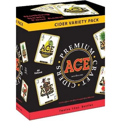 Ace Cider Variety 12 Pack 12 oz Bottles 5% ABV