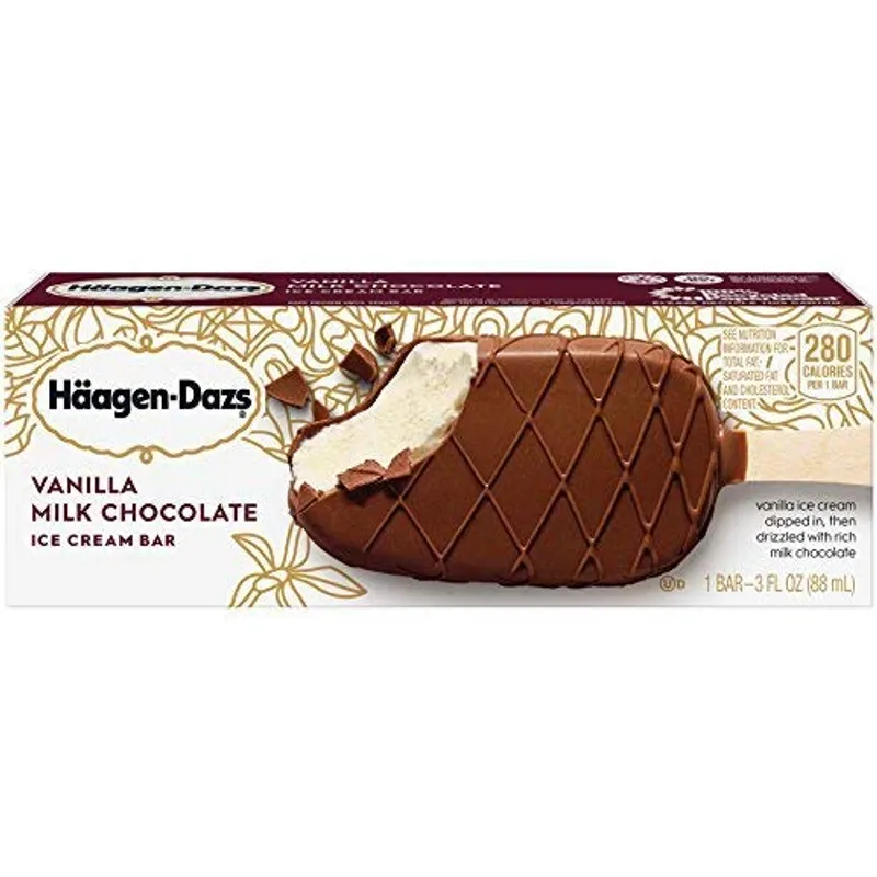 Haagen-Dazs Ice Cream Vanila Milk Chocolate view 1