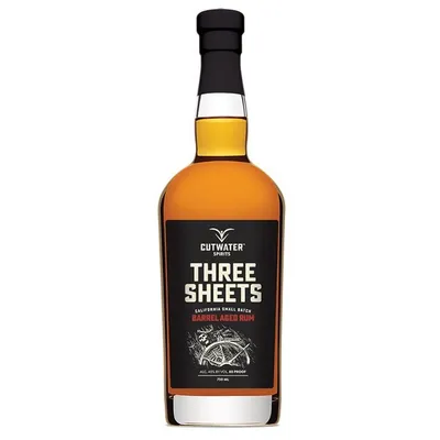 Cutwater Spirits Three Sheets California Small Batch Barrel Aged Rum 750ml