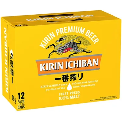 Kirin Ichiban Special Premium Reserve 12 Pack 12 oz Cans