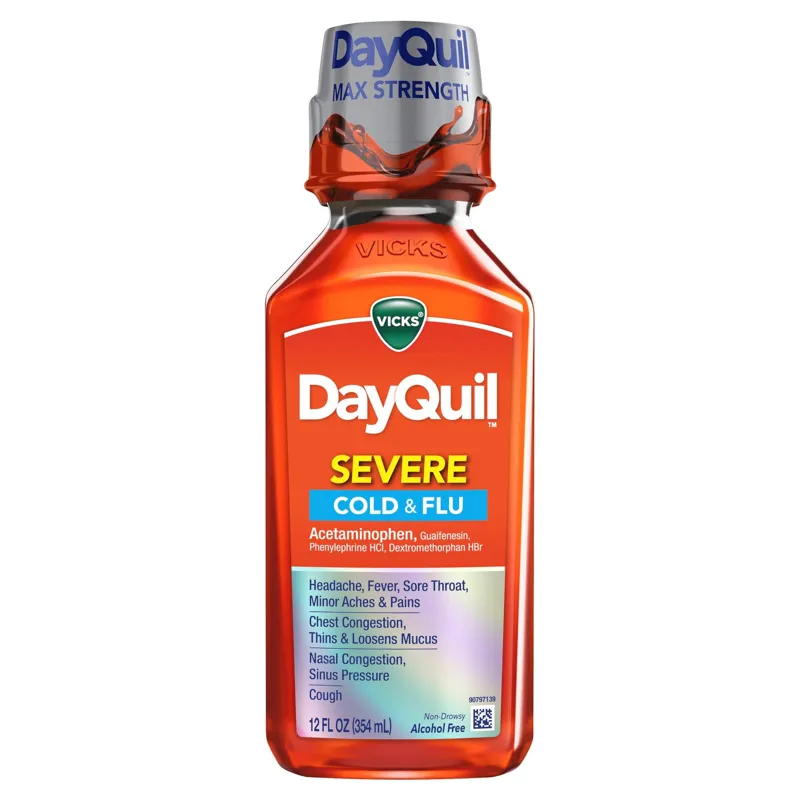 Vicks DayQuil Severe Cold & Flu Liquid view 1