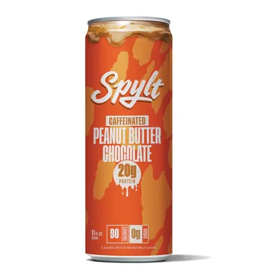 SPYLT Peanut Butter Chocolate Caffeinated Milk 11 oz Can