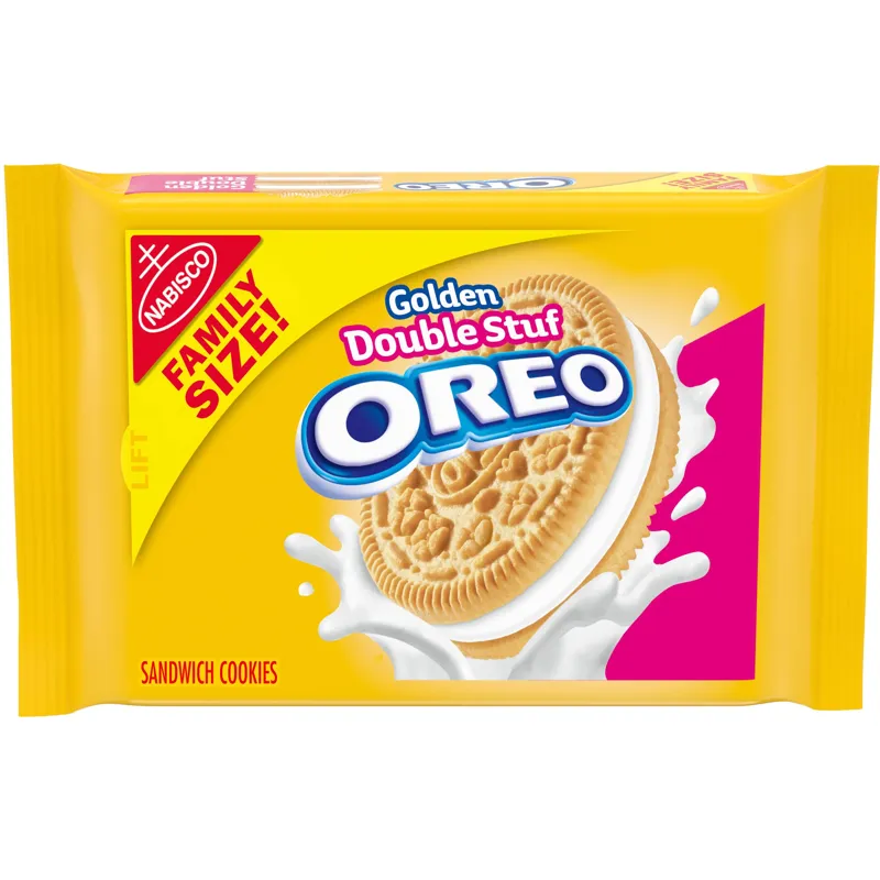 Oreo Double Stuf Golden Sandwich Cookies view 1