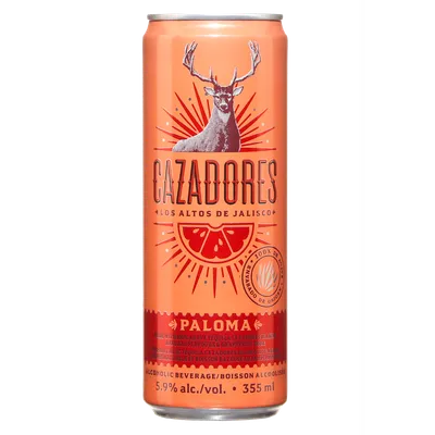 Cazadores Paloma Canned Cocktail 4 Pack 355mL Cans