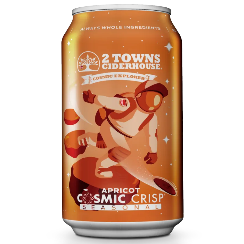 2 Towns Ciderhouse Apricot Cosmic Crisp Seasonal Hard Cider view 1