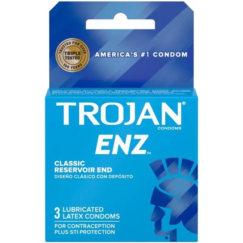 Trojan-Enz Lubricated Latex Condoms view 1