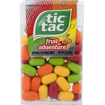 Tic Tac Artificially Flavored Mints Fruit Adventure 1 oz Box