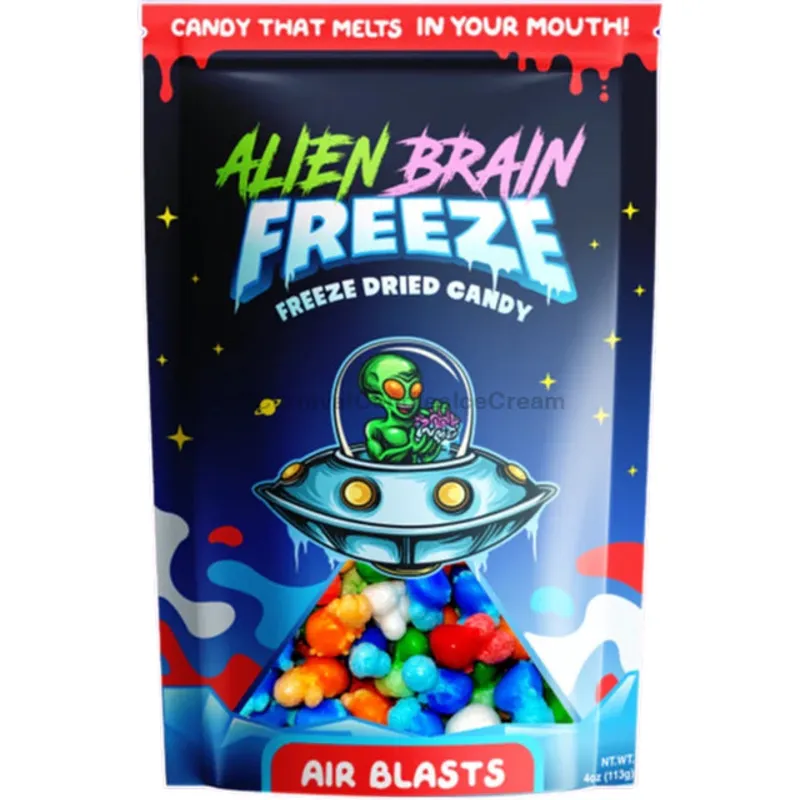 Alien Brain Freeze Air Blasts Freeze Dried Candy Bag view 1