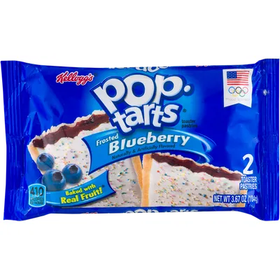 Kellogg's Pop Tarts Toaster Pastries Frosted Blueberry 3.67 oz Bag