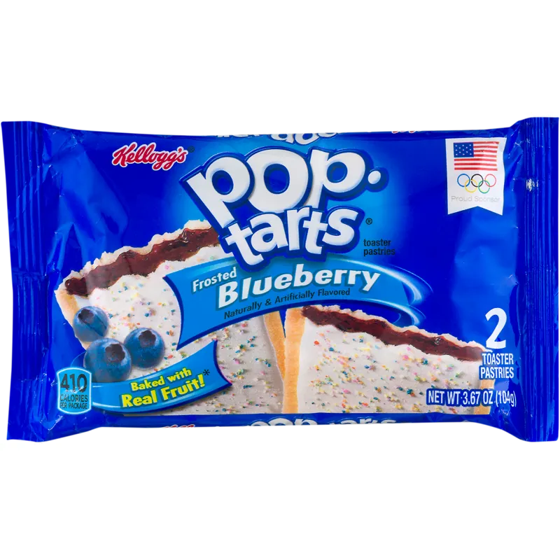 Kelloggs Pop Tarts Toaster Pastries Frosted Blueberry view 1