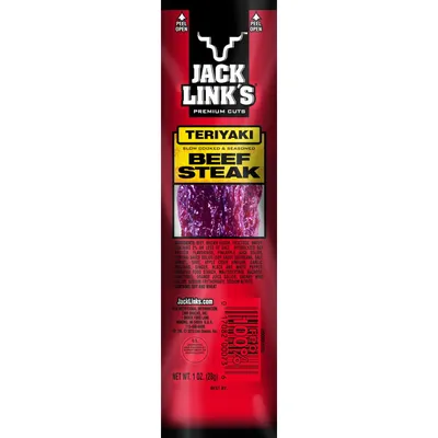 Jack Link's Premium Cuts Beef Steak Teriyaki 1 oz Clip Strip