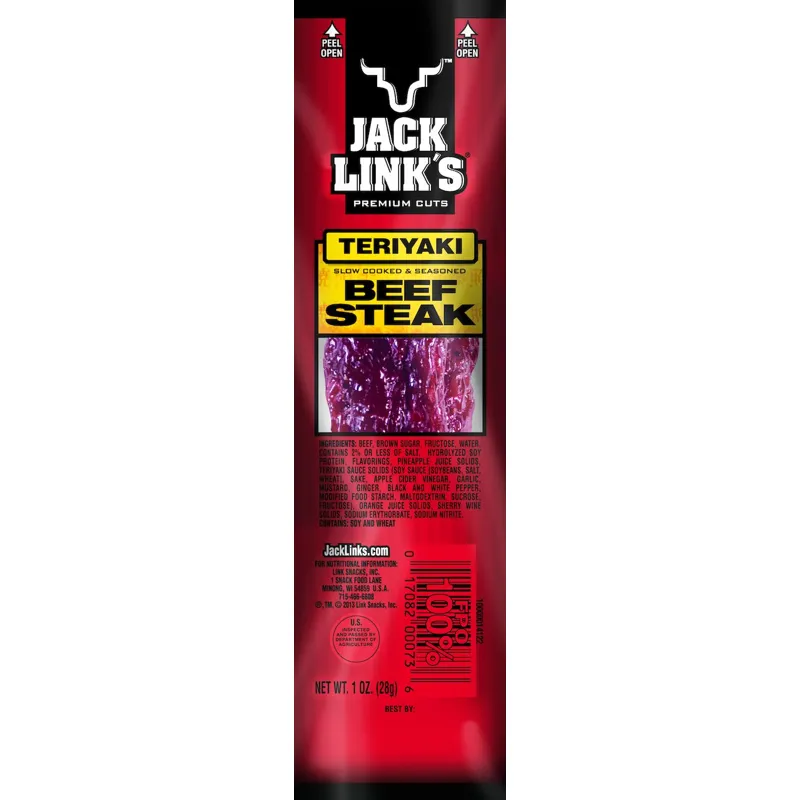 Jack Link's Premium Cuts Beef Steak Teriyaki view 1